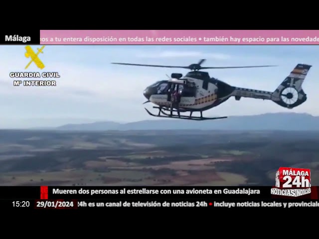 Noticia - Mueren dos personas al estrellarse con una avioneta en Guadalajara