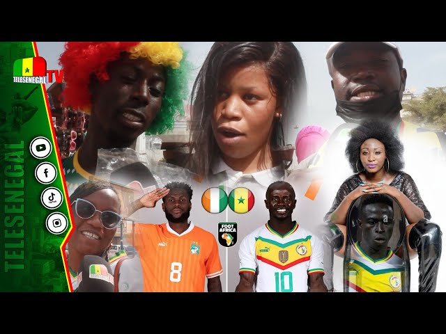 Les supporters sénégalais confiants avant le match contre la Côte d'ivoire... Krépin Diatta sab