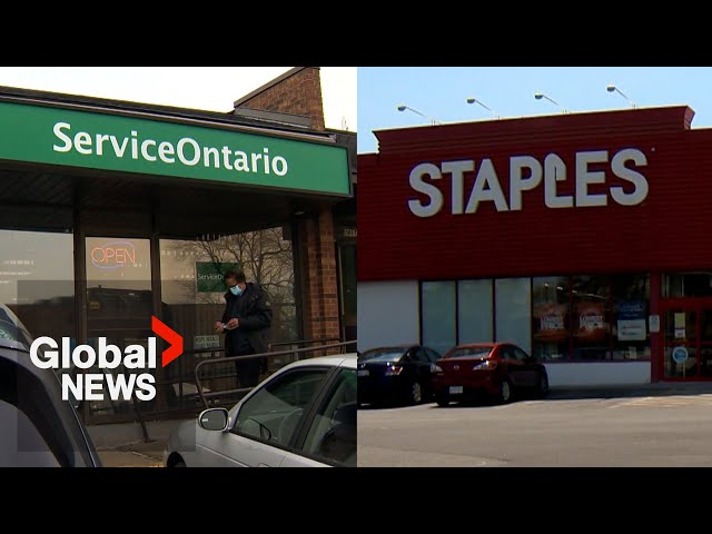 6 Service Ontario centres move into Staples retail stores