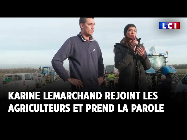 Karine Lemarchand se rend aux côtés des agriculteurs : "Les Français vous soutiennent"