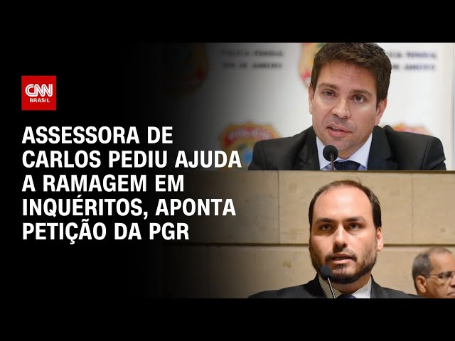 Assessora de Carlos pediu ajuda a Ramagem em inquéritos, aponta petição da PGR | CNN 360º