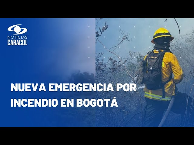 Nuevo incendio forestal en Bogotá: autoridades intentan apagar fuego en Parque Entre Nubes