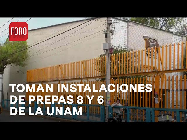 Encapuchados toman instalaciones de Prepas 8 y 6 de la UNAM - Las Noticias