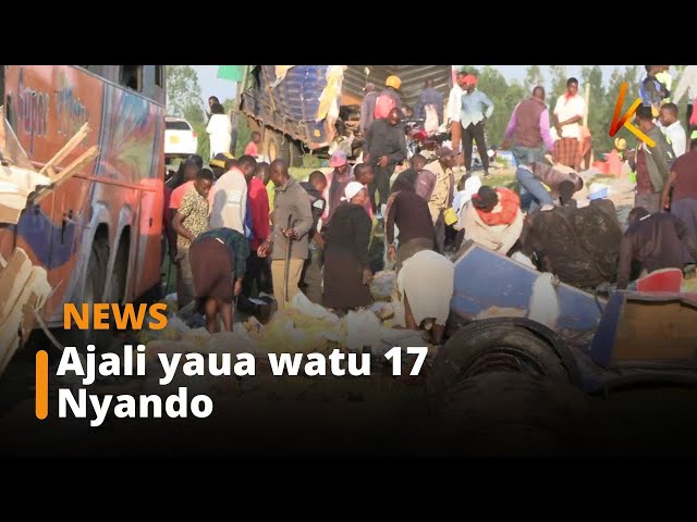 ⁣Watu 17 wafariki na idadi huenda ikaongezeka hata zaidi kufuatia ajali ya barabarani