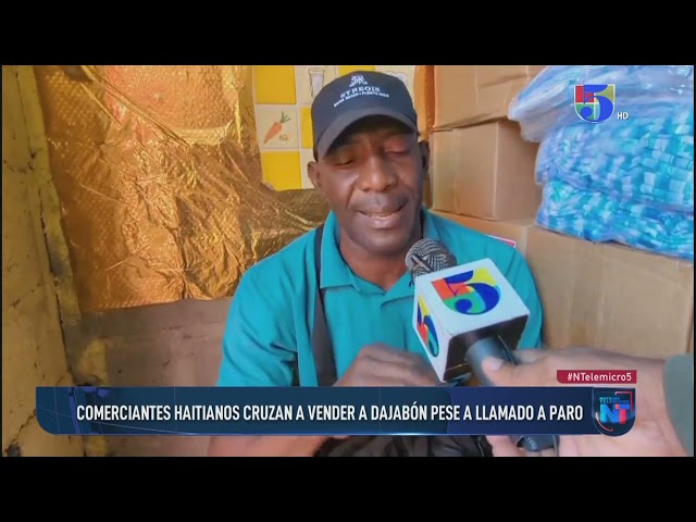 Comerciantes haitianos cruzan a vender a Dajabón pese a paro