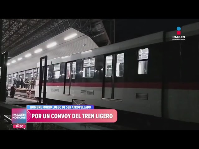 Hombre murió al ser arrollado por el convoy del Tren Ligero en Guadalajara