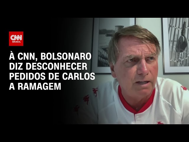 À CNN, Bolsonaro diz que Carlos não pediria a Ramagem “algo que não fosse legal” | CNN 360º