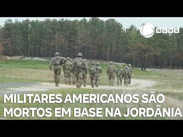 Três militares americanos são mortos em base na Jordânia