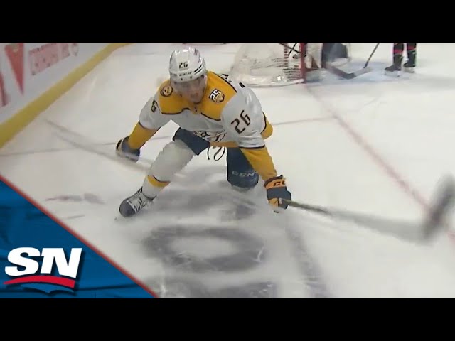 Predators' Philip Tomasino Drives To Net Before Targeting One Top Shelf