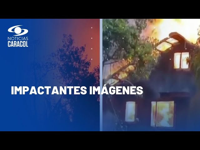 Llamas consumieron una vivienda en Sopó: todo quedó en video