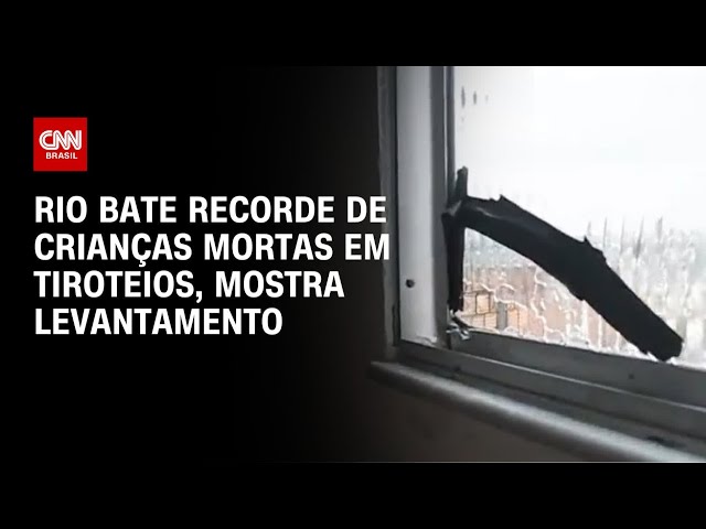 Rio bate recorde de crianças mortas em tiroteios, mostra levantamento | CNN PRIME TIME