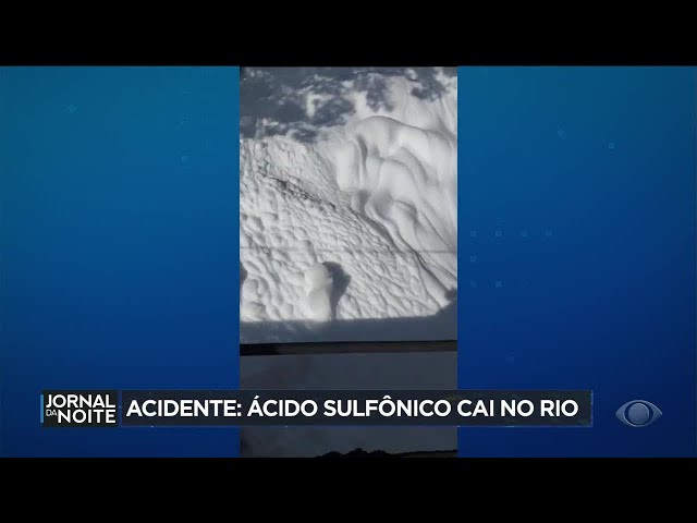 Acidente: ácido sulfônico cai no rio