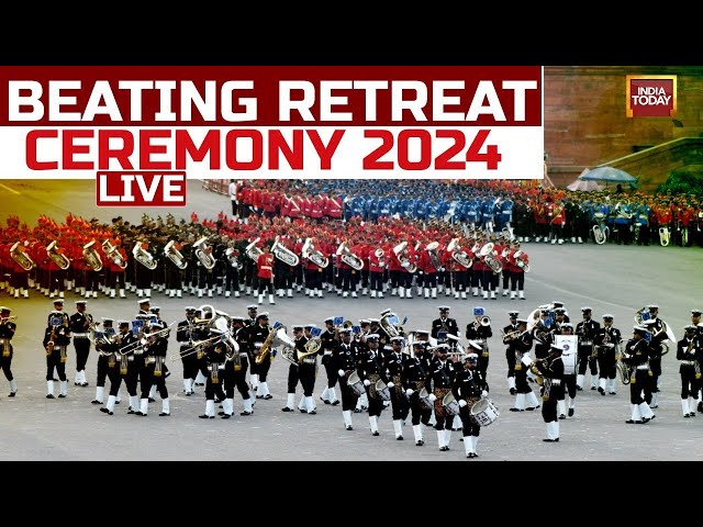 Beating Retreat Ceremony LIVE: Beating The Retreat Ceremony At Kartavya Path | Vijay Chowk | LIVE