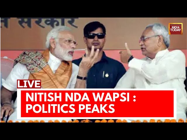 Nitish Kumar News LIVE: Nitish Kumar Takes Oath As Bihar CM | INDIA Alliance News | Rajdeep Sardesai