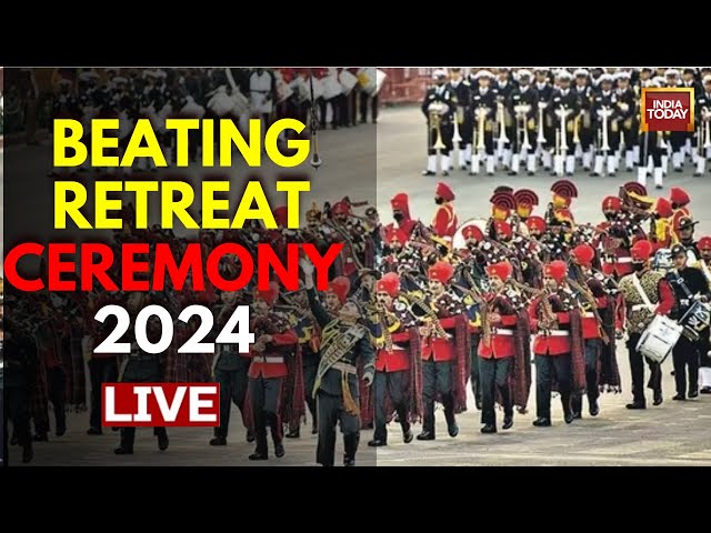 Beating Retreat Ceremony LIVE: Beating The Retreat Ceremony At Kartavya Path | Vijay Chowk | LIVE