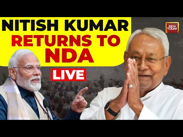 Nitish Kumar News LIVE: Nitish Kumar Takes Oath As Bihar CM | INDIA Alliance News | Rajdeep Sardesai