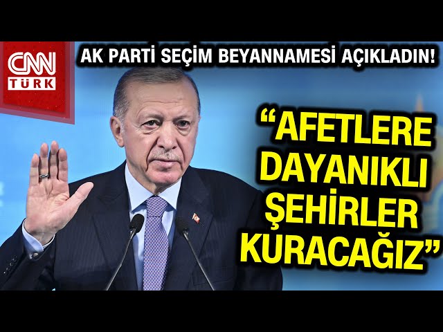 SON DAKİKA!  Erdoğan, AK Parti'nin Seçim Beyannamesini Açıkladı! #Haber