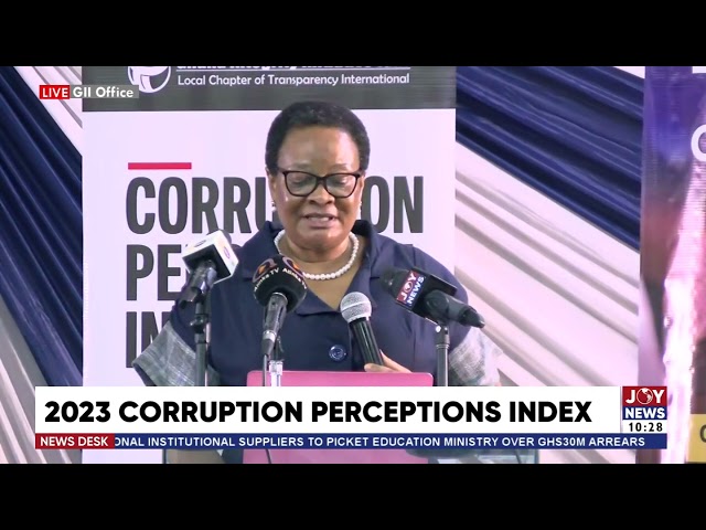 2023 Corruption Perception Index: Ghana scored 43 out of 100 and ranked 70 out of 180 countries