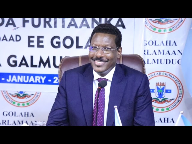 Madaxweynaha Galmudug oo Furay  Kal-fadhiga 9aad ee Baarlamaanka Galmudug ayaa ka hadlay dagaalka.