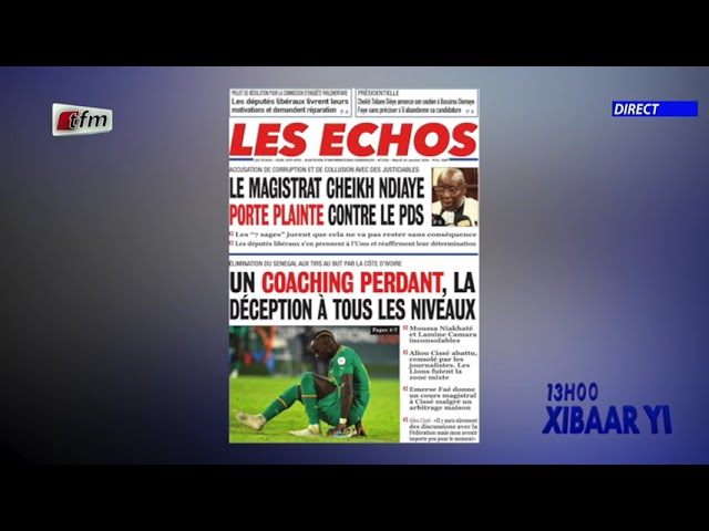 Revue de Presse du 30 Janvier 2024 présenté par Mamadou Mouhamed Ndiaye