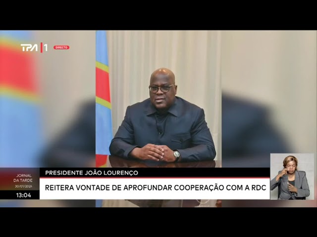 Presidente João Lourenço - Reitera vontade de aprofundar cooperação com a RDC