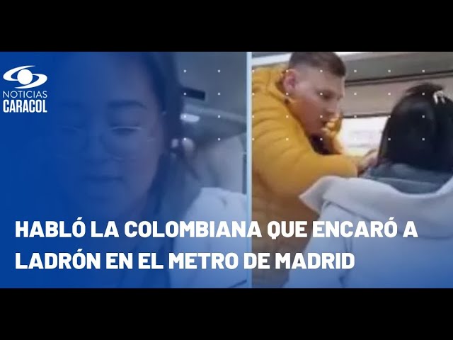 Colombiana que encaró a ladrón en el metro de Madrid, España, habla en #CaracolAhora