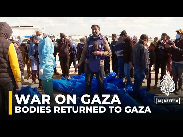 Israel returns remains of 80 Palestinians from Gaza, some dismembered