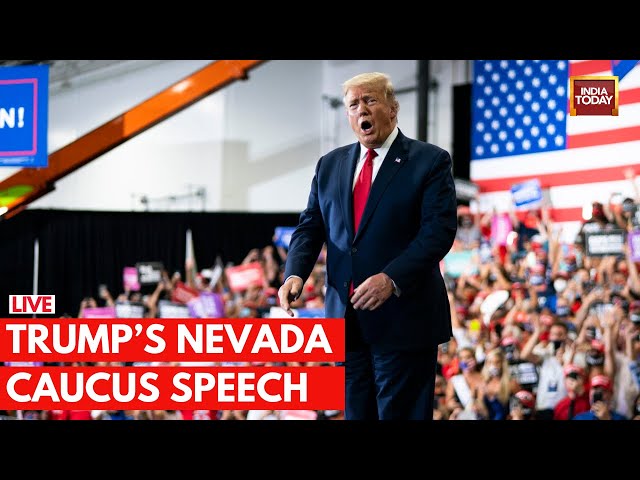 Donald Trump Speech LIVE Today | Donald Trump Addresses Nevada Caucus LIVE | India Today News Live