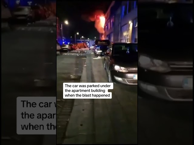 Moments after explosion in Rotterdam