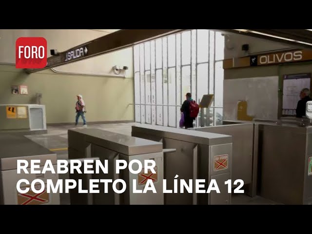 Reabren la Línea 12 del Metro de la CDMX - Las Noticias