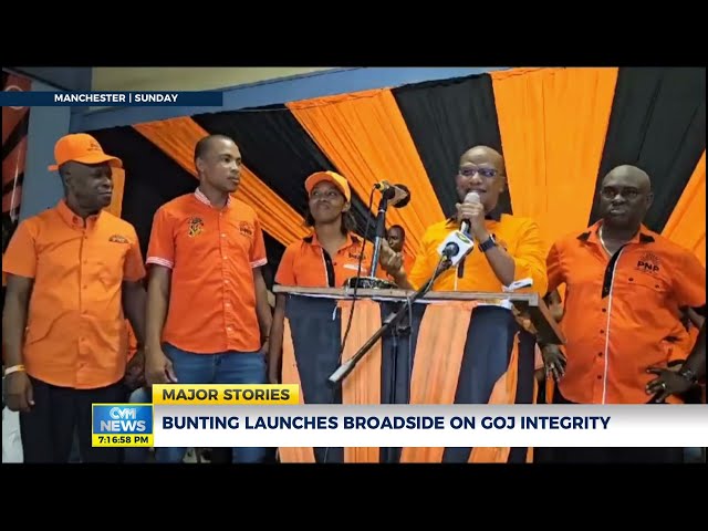 Bunting Launches Broadside On GOJ Integrity | News | CVMTV