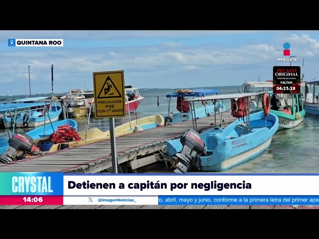 Detienen a capitán de la lancha La Diosa del Mar por negligencia | Noticias con Crystal Mendivil