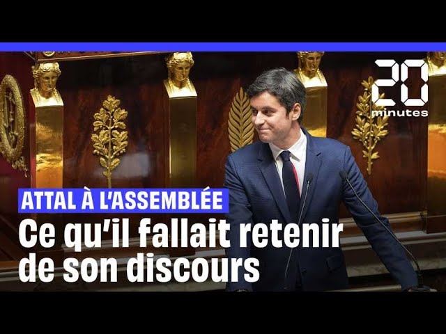 Le résumé du discours de politique générale de Gabriel Attal