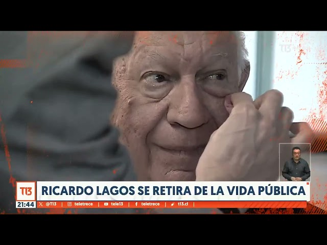 Ricardo Lagos se retira de la vida pública