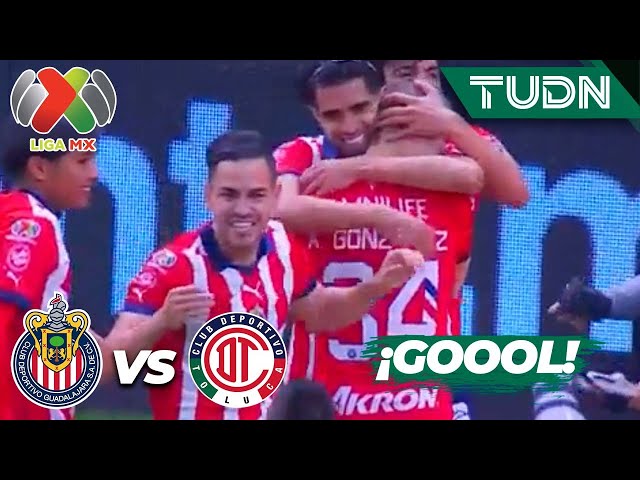 ¡GOL DE CHIVAS! Marín enciende el estadio | Chivas 3-2 Toluca | Liga Mx - CL2024 J4 | TUDN