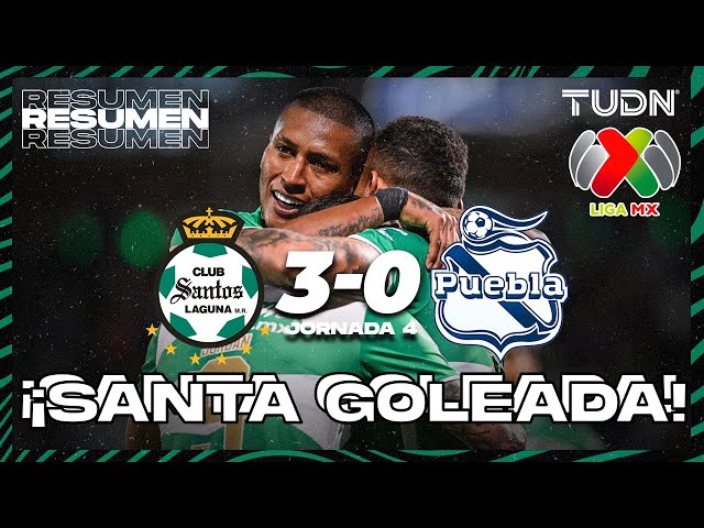 Resumen y goles | Santos 3-0 Puebla | Liga Mx - CL2024 J4 | TUDN