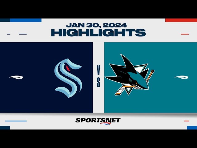 NHL Highlights | Kraken vs. Sharks - January 30, 2024