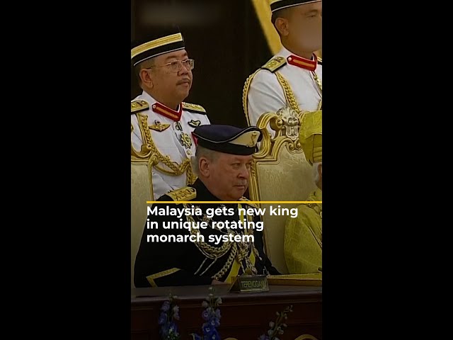 Malaysia gets new king in unique rotating monarch system | AJ #shorts