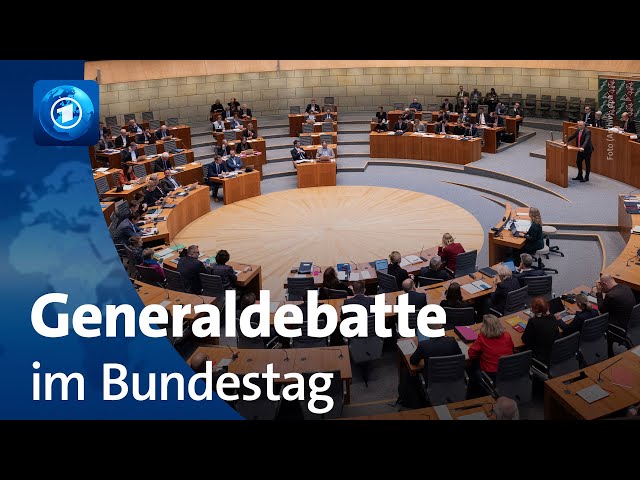 Generaldebatte: Schlagabtausch zwischen Regierung und Opposition