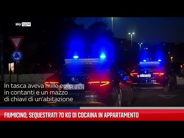 ⁣Fiumicino, sequestrati 70 kg cocaina in appartamento