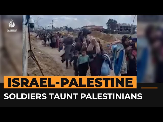 Israeli soldiers taunt Palestinians at Gaza checkpoint | #AJshorts