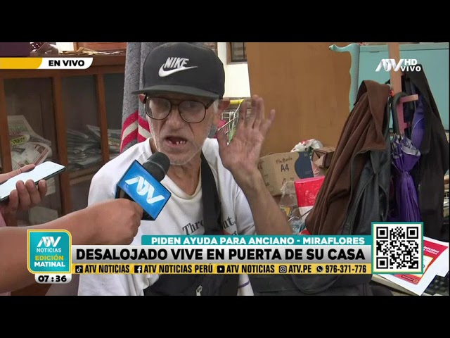 Adulto mayor es desalojado de la casa donde vivió durante 20 años por su cuñada