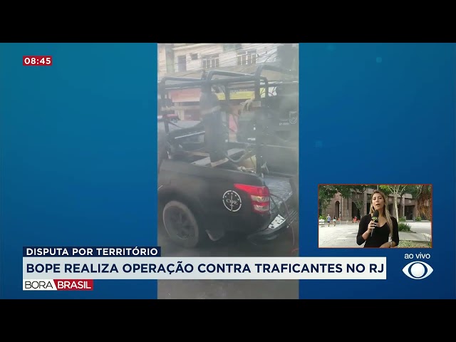 Polícia realiza operação contra o tráfico no rj