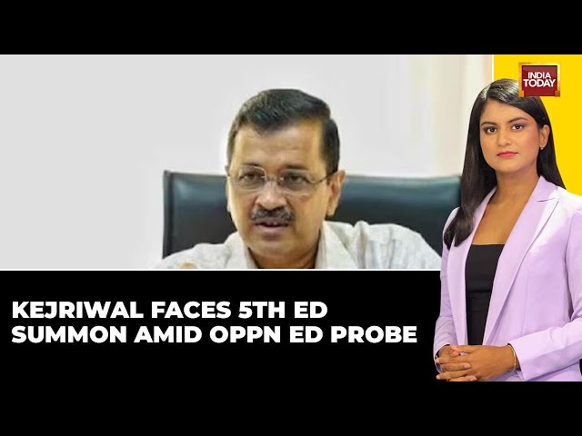 Delhi CM Arvind Kejriwal Receives Fifth ED Summon Amid Opposition Leaders' ED Investigative Hea