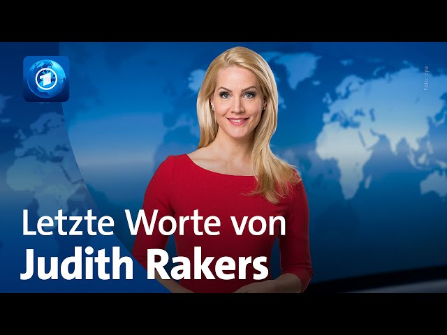 Die letzten Worte von Judith Rakers bei der tagesschau