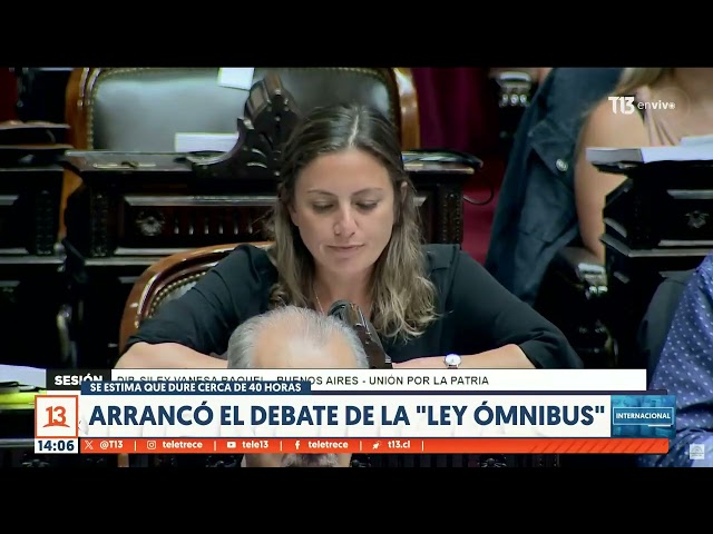 Argentina Comienza debate por la polémica ley ómnibus