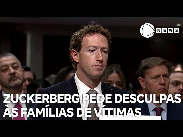 Zuckerberg pede desculpas às famílias de vítimas que foram prejudicadas por meio das redes sociais