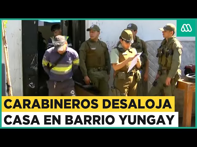 Desalojo en Barrio Yungay: Carabineros realiza operativo cerca de la casa del presidente Boric