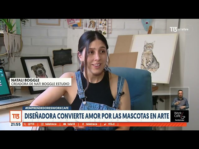 Diseñadora convierte amor por las mascotas en arte