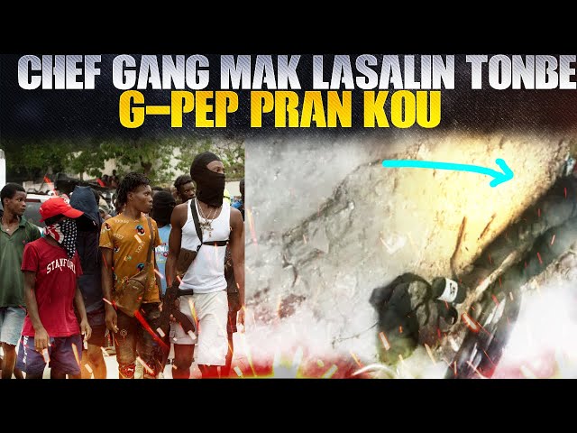 G-Pèp Pran Kou! Mak Lasalin Bwè Dlo Bouch Li Nan Gè Ki Mete Lasalin Ak Solda G9 Yo